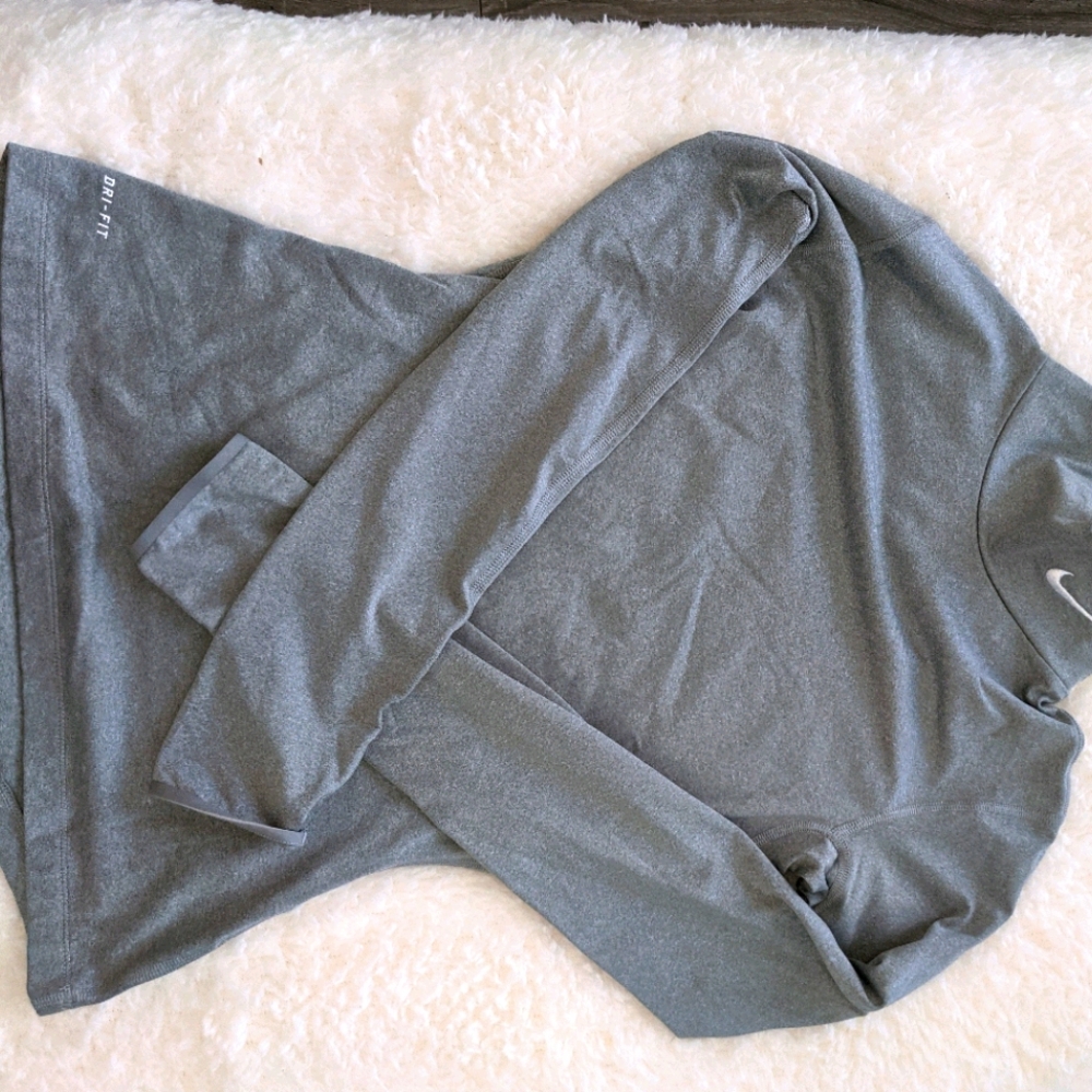 Fitted Full Length Dri Fit Nike Mock Neck